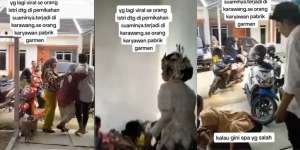 Pamit Dinas ke Luar Kota, Suami di Karawang Nikah Lagi, Pengantin Wanita Cuma Bisa Sembunyi Diamuk Istri Sah