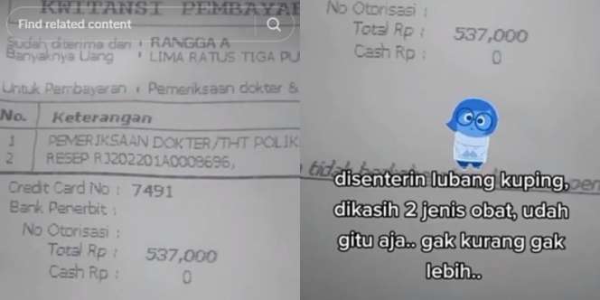 Ngeluh Kuping Cuma Disenter Tapi Bayar Rp500 Ribu Saat ke THT, Warganet: Kalau Mahal Obatin Sendiri