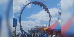 Detik-Detik Roller Coaster Berhenti dalam Posisi Terbalik Selama 3 Jam, Aksi Bocah Perempuan Bikin Bangga