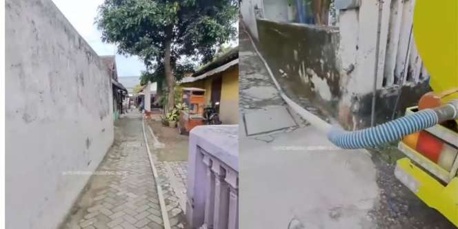 Selang Sedot WC Super Panjang Tembus Gang, Disebut ‘Kayak Tol Trans Jawa’