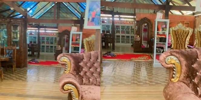 Potret Rumah Anti Sombong, Dari Luar Berdinding Kayu, Lihat Isi Dalamnya Penuh Perabotan Mewah!