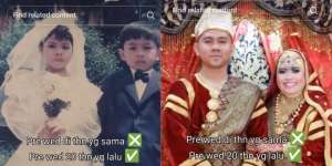 Berawal dari Foto Pakai Baju Pengantin Saat Acara Ulang Tahun di TK, 20 Tahun Kemudian Malah Nikah Beneran