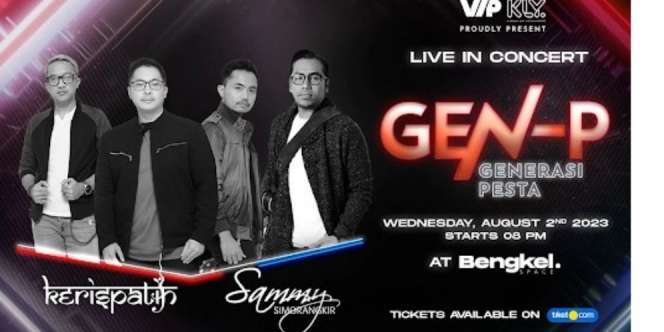 Siap-Siap! Kerispatih dan Sammy Simorangkir akan Kembali Unjuk Aksi Lewat Konser Spesial Gen-P Generasi Pesta