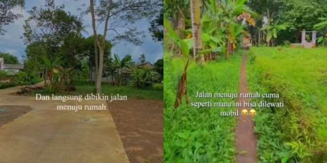 Penampakan Jalan Rp1 Miliar, Milik Pribadi untuk Akses Mobil Masuk ke Rumah di Perkampungan
