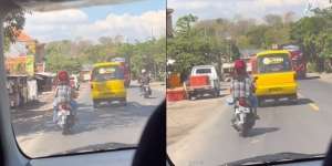 Viral Gaya si Cewek Duduk Dibonceng Motor Ini Bikin Kaki Anti Kepanasan, Videonya Ditonton 1,1 Juta Kali