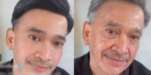 10 Potret Artis Tren Filter Aged `Wajah Tua`, Rizky Billiar Jadi Mirip Tom Cruise?