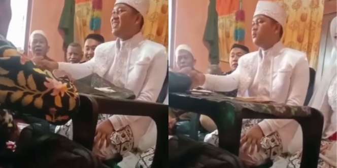 Momen Pengantin Pria Ijab Kabul Penuh Semangat, Hentakan Tangan Sampai Pecahkan Kaca Meja