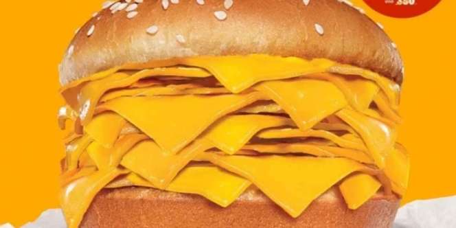 Burger dengan Isi 20 Lapis Keju Bikin Geger Thailand