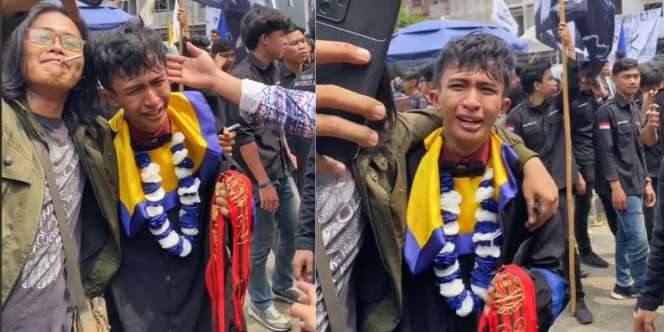 Momen Mahasiswa Teknik Akhirnya Wisuda Setelah 14 Semester, Disambut Tangis Histeris