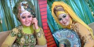 Bongkar Foto Nikahan Jadul, Nostalgia Model Hijab Tabrak Warna Menjulang Tinggi Dipenuhi Aksesoris Keren Pada Masanya