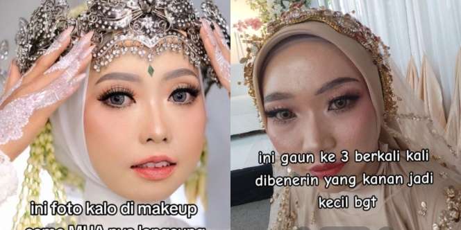 Viral Curahan Hati Pengantin Wanita, MUA Batal Hadir Digantikan Asistennya, Kecewa Hasil Makeup Alis Kecil Sebelah