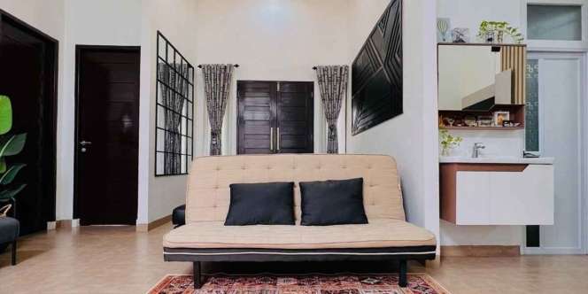 Penataan Minimalis Rumah Open Space, Andalkan Hitam Putih