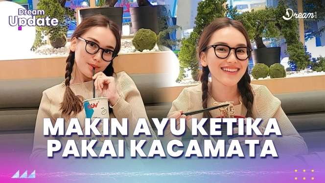 Gaya Hits Ayu Ting Ting Pakai Kacamata