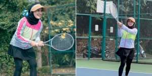 Gaya Irish Bella Saat Main Tenis, Pakai Legging dan Rok