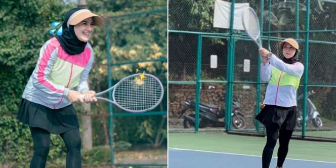 Gaya Irish Bella Saat Main Tenis, Pakai Legging dan Rok