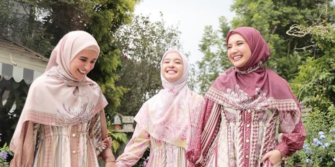 Lilac Outfit Laudya Cynthia Bella, Shireen dan Zaskia Sungkar, Anggun Maksimal