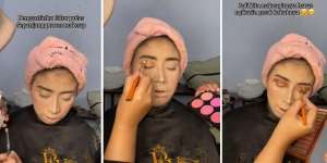 Makin Pulas Dielus Pakai Kuas Makeup, Calon Pengantin Tertidur Saat Dirias