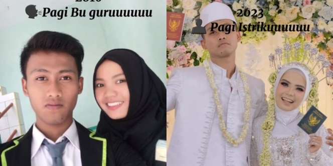 7 Tahun Lalu Jadi Murid, Kini Sah Jadi Suaminya, Netizen: Gurunya Menolak Tua