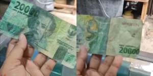 Apes, Pedagang Kecil Ini Mengira Terima Uang Rp20 Ribu, Ternyata Cuma Rp2 Ribu yang Dimodifikasi