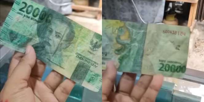 Apes, Pedagang Kecil Ini Mengira Terima Uang Rp20 Ribu, Ternyata Cuma Rp2 Ribu yang Dimodifikasi