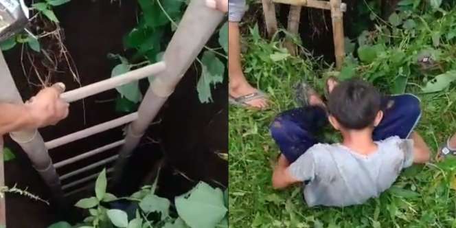 Momen Bapak-Bapak Selamatkan Bocah Nyebur ke Sumur karena Ngejar Layangan, Tak Terlupakan Seumur Hidup