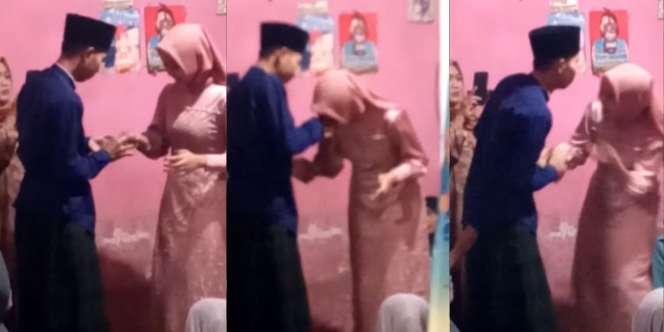 Baru Tunangan Sudah 'Nyosor', Si Pria Refleks Ingin Cium Calon Istri Usai Pasang Cincin, Syok Sadar Ada Banyak Orang