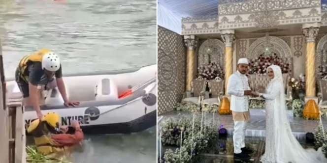 Kisah Cinta Gadis Ditolong Pria Saat Hampir Tenggelam, Setahun Kemudian Bersanding di Pelaminan