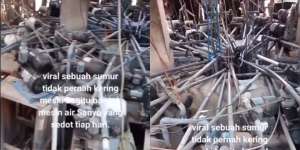 Viral Sumur Disebut Tak Pernah Kering Meski Disedot Banyak Mesin Air, Penampakan Pipa Bikin Pusing