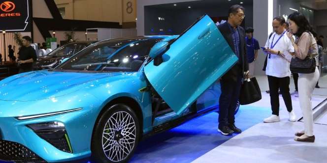 Perdana Nongol di GIIAS 2023, NETA Pamer Mobil Listrik ala Lamborghini