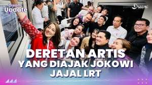 Deretan Artis yang Diajak Jokowi Jajal LRT