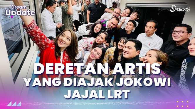 Deretan Artis yang Diajak Jokowi Jajal LRT