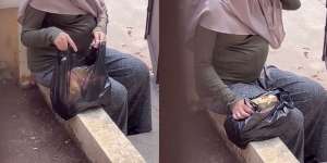 Viral TikToker Rekam Bumil Ditinggal Suami Jajakan Mie Instan, Netizen +62 Curiga dengan Bentuk Perutnya