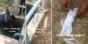 Merinding! Pria Temukan Bungkusan Putih Misterius Berbentuk Pocong di Bendungan, Pas Dibuka Isinya...