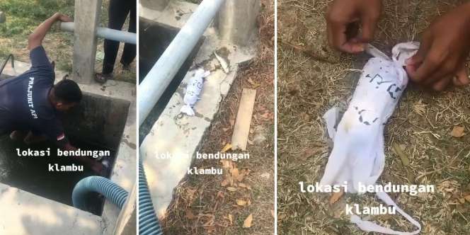 Merinding! Pria Temukan Bungkusan Putih Misterius Berbentuk Pocong di Bendungan, Pas Dibuka Isinya...