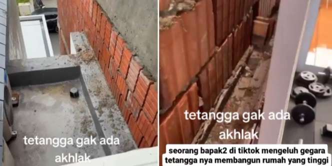Viral Bapack-Bapack TikTok Kesal Pemandangan Jendela Berubah Jadi Tembok Tinggi Jarak Cuma 5 Cm, Netizen +62 Ngoceh Tunjuk yang Salah