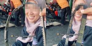 Begini Jadinya Kalau Cuma Bisa Nyetir, Penampakan V-Belt Motor Cewek Ini Menyedihkan