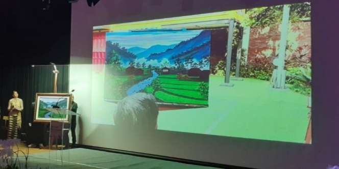 Penampakan Lukisan ‘Kabut Pagi di Dusun Sunyi’ Karya SBY yang Laku Setengah Miliar, Siapa Pembelinya?