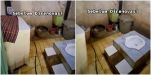 Renovasi Total, Kamar Mandi Jadul Ini Berubah Jadi Lebih Modern, Model Toilet Lamanya Bikin Salfok