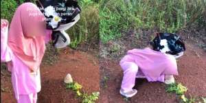 Momen Pilu Bocah Ziarah ke Makam Ayah: Kenapa Bapak Tidur di Sini?
