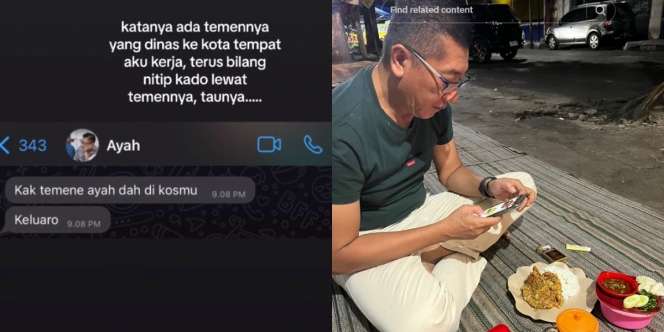 Momen Bahagia Anak Diberi Kejutan Ayahnya Datang ke Kos Menempuh Jarak 184 km Seorang Diri