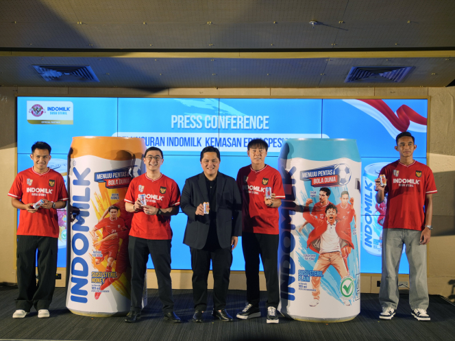 Indomilk Dukung Timnas Indonesia dengan Kemasan Edisi Spesial, Ajak Muda Bergaya Hidup Sehat