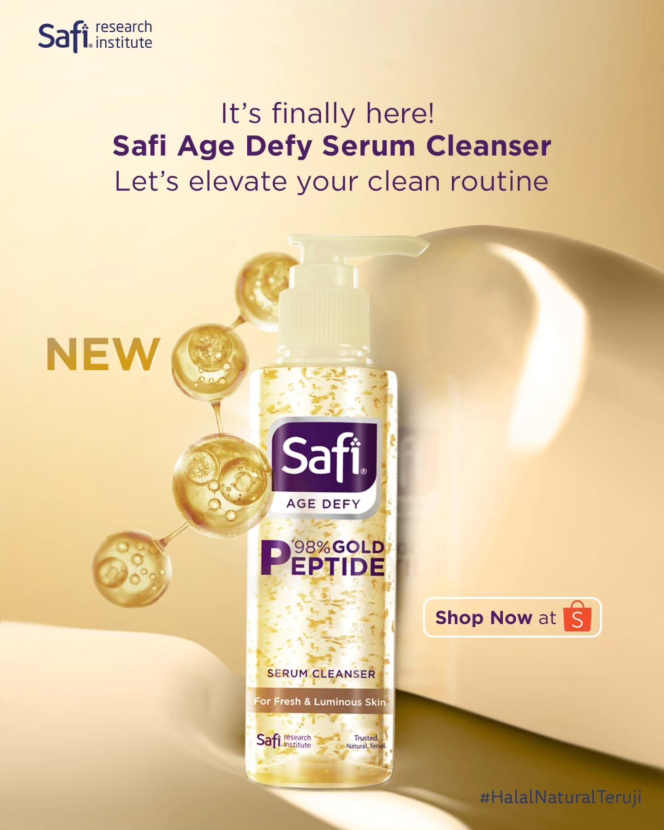 Safi Age Defy Serum Cleanser: Cleanser Mewah, Anti-Ribet, Anti-Tua!