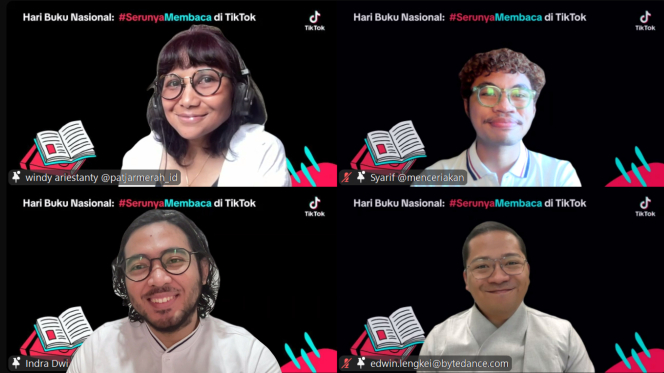 Rayakan Hari Buku Nasional, TikTok Ajak Komunitas Bangkitkan Semangat Membaca lewat #SerunyaMembaca