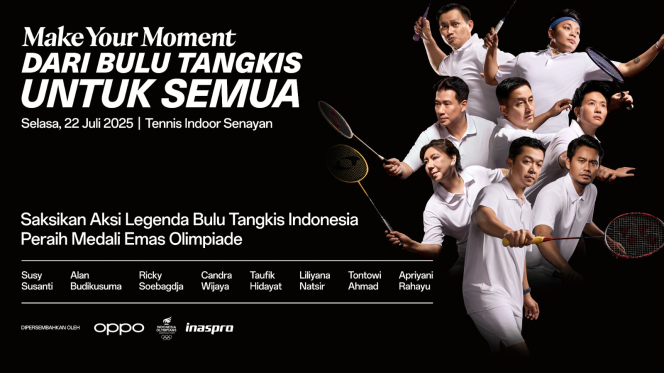 OPPO dan IOA Gelar “Dari Bulu Tangkis untuk Semua”: 8 Legenda, 1 Lapangan, 1 Momen Bersejarah