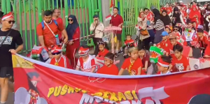 Aksi Seru Komunitas Pushbike Bekasi Peringati HUT Kemerdekaan RI di Car Freeday