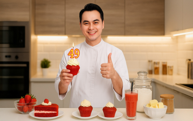 Adu Kreativitas Dessert Merah Manis dalam Kompetisi Online 49 Tahun Cosmos