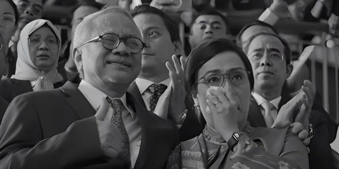 Video Sri Mulyani Menangis di Pundak Suami Saat Pegawai Kemenkeu Nyanyikan `Bahasa Kalbu`