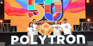 Berusia Separuh Abad, Polytron Donasi 100 Rumah Layak Huni di Kudus dan Gelar Konser Musik