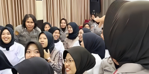 Cantik Banget, Lihat Polwan Sebelum dan Setelah Dipulas Makeup Artist