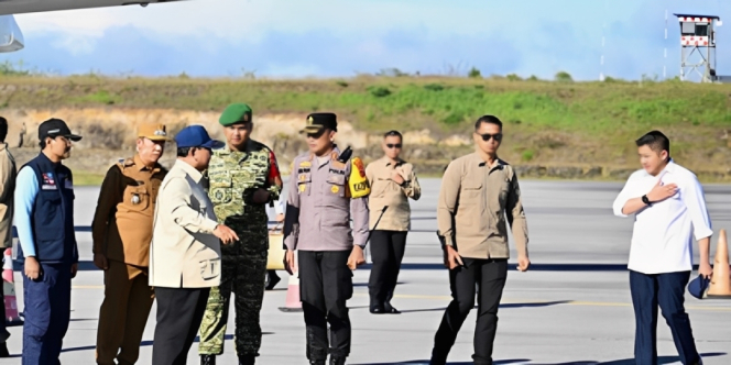 Prabowo Subianto Tiba di Tapanuli, Tinjau Wilayah Terdampak Banjir